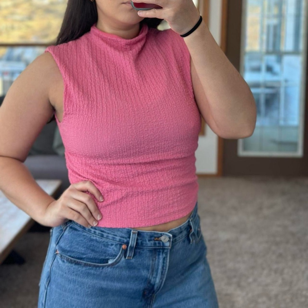 Pink Sleeveless Top from Abercrombie & fitch